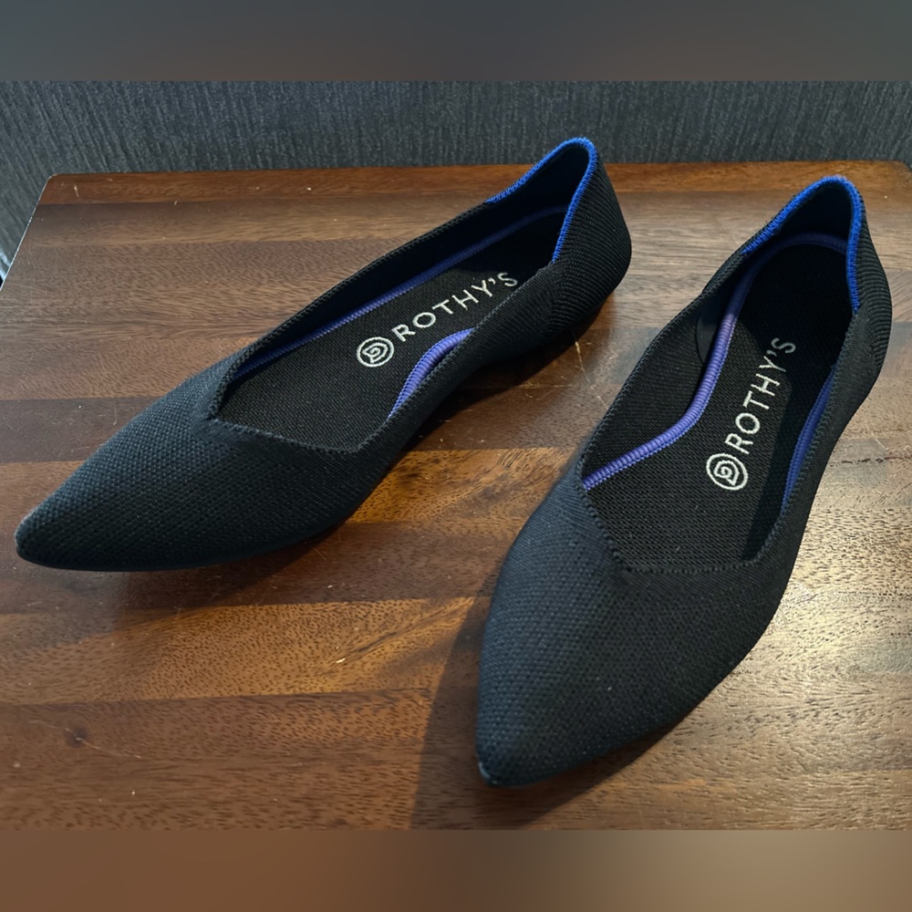Rothy's Black Women's Flats - The Point